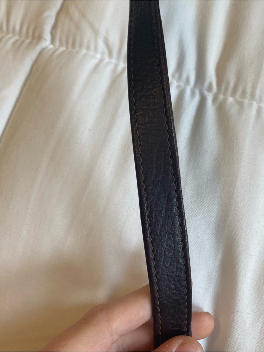 Cowhide Longhair Crossbody Bag in White, Brown, Black - Picture 5 of 5